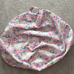 Unicorn Stuffed Animal Holder/Bag (bean bag chair without filler)